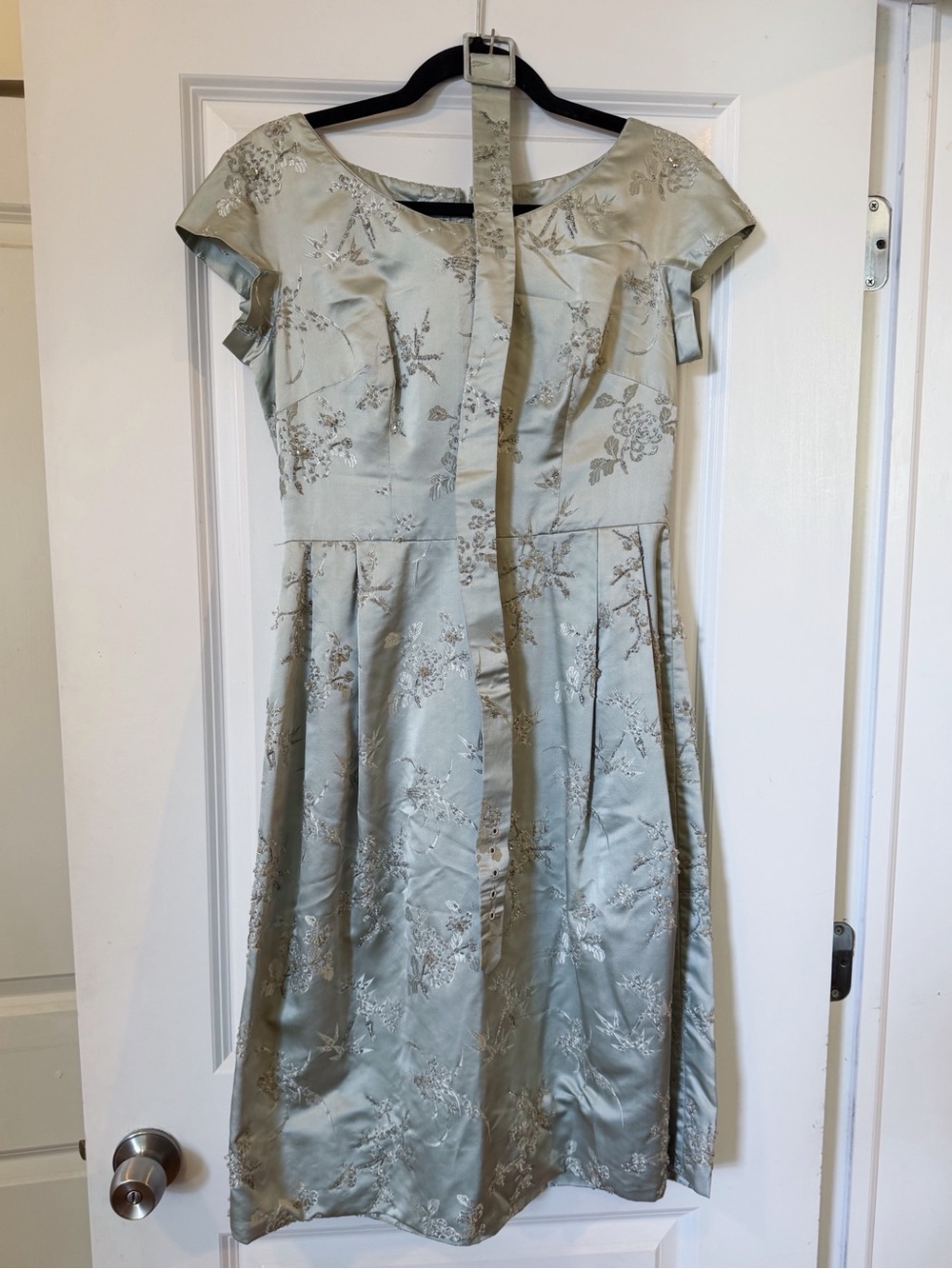 Vintage 50s/60s Floral Silk Dress size 4/6
